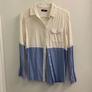 BDG color block button down shirt